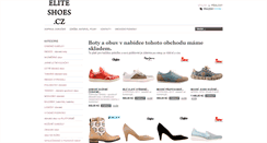 Desktop Screenshot of eliteshoes.cz